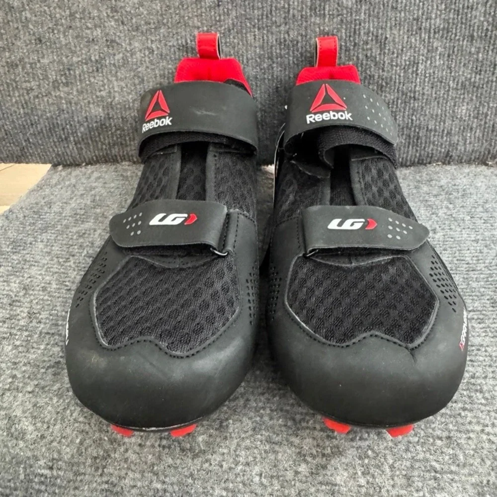 NWT Reebok x Louis Garneau Ergo Air Cycling Shoes Black Red Road Bike Mens 13